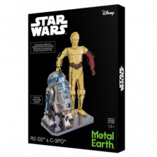 imagen 1 de c3 po & r2d2  star wars metalearth deluxe puzle 3d