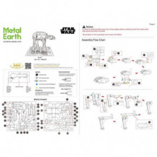 imagen 6 de at-at star wars metalearth deluxe puzzle 3d