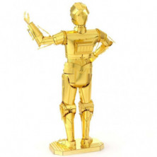 imagen 2 de réplica c3po star wars metalearth puzzle 3d metal