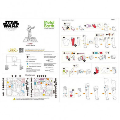 imagen 5 de réplica c3po star wars metalearth puzzle 3d metal imagen 5 de réplica c3po star wars metalearth puzzle 3d metal