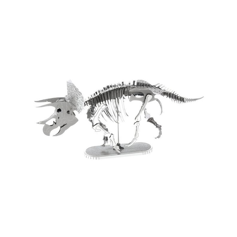 Imagen maqueta dinosaurio triceratops esqueleto metaleart