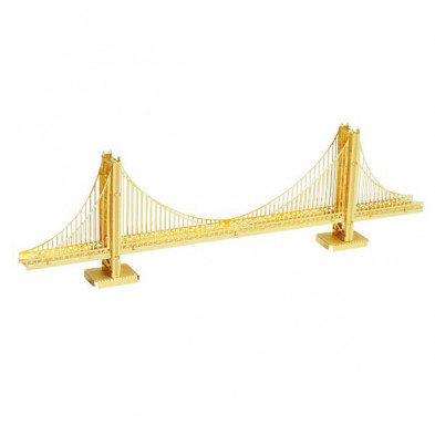 Imagen maqueta puente golden gate metaleart versión oro