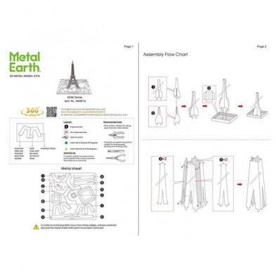 imagen 5 de maqueta torre eiffel metalearth