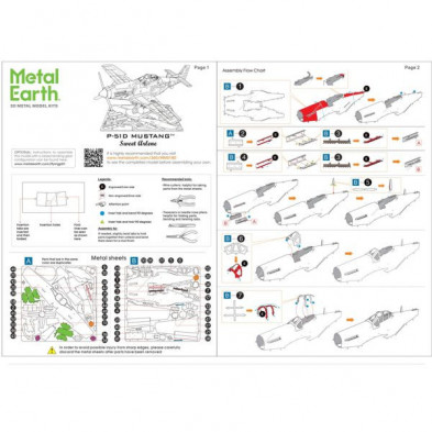 imagen 5 de maqueta mustang p51d sweet arlene metalearth