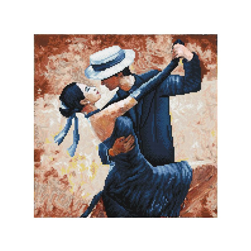 Imagen cuadro tango passion - pintura con diamantes