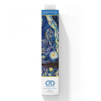 imagen 1 de cuadro noche estrellada (van gogh) - pintura con d