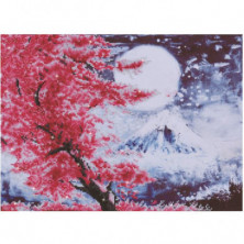 Imagen cuadro cherry blossom mountain - pintura con diam