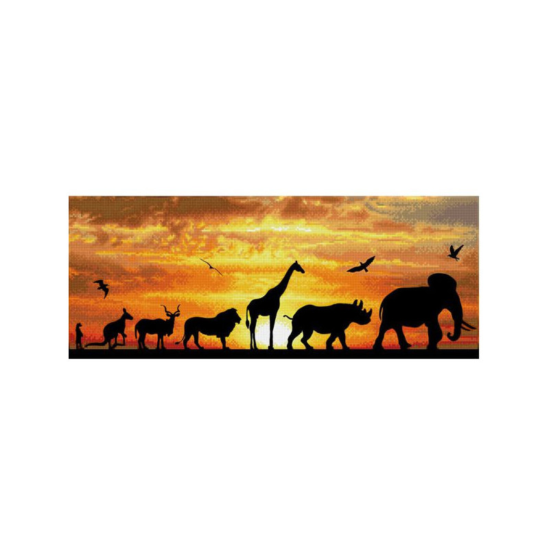 Imagen cuadro african sky - pintura con dia Imagen cuadro african sky - pintura con dia