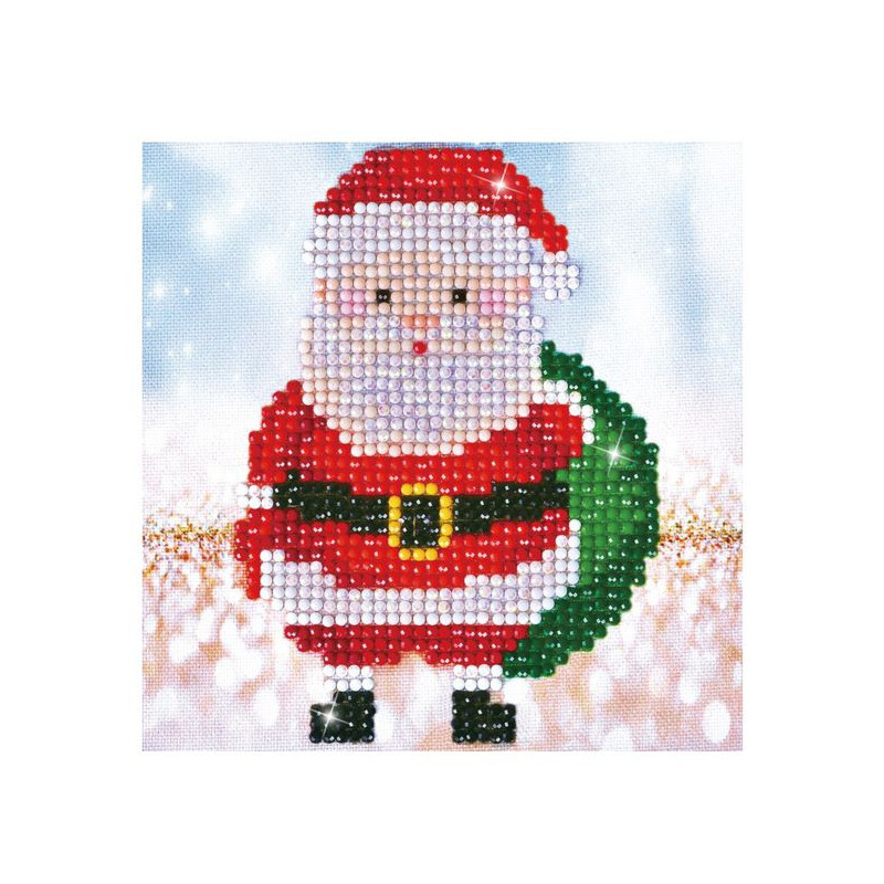 Imagen cuadro santa claus sack - pintura con diamantes