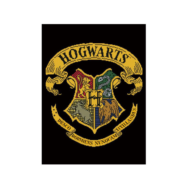 Imagen cuadro  hogwarts crest  - pintura con diamantes