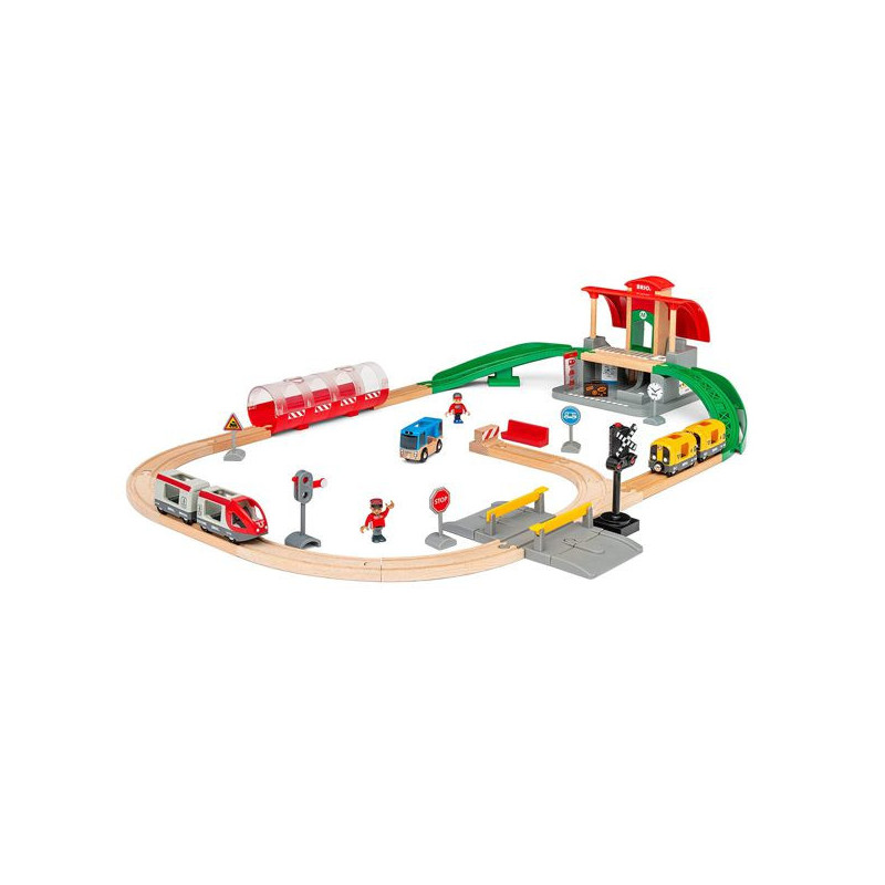 Imagen set con estación central brio (33989)