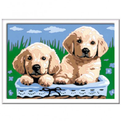 imagen 1 de creart perros retriever serie e ravensburger