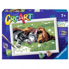 Imagen creart gato y perro serie e ravensburger