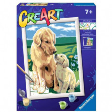 Imagen creart retriever en el prado serie d ravensburger