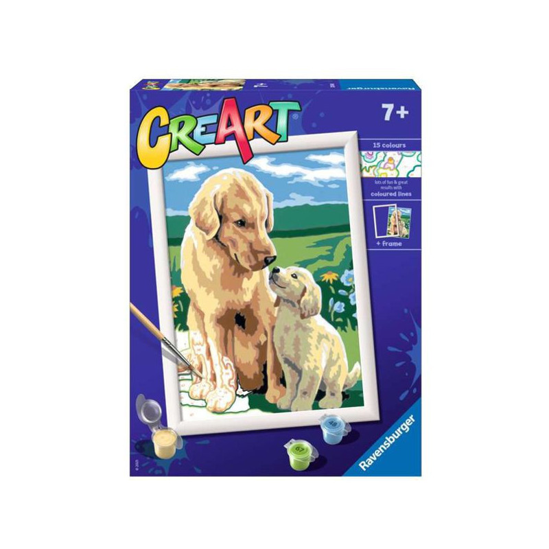 Imagen creart retriever en el prado serie d ravensburger