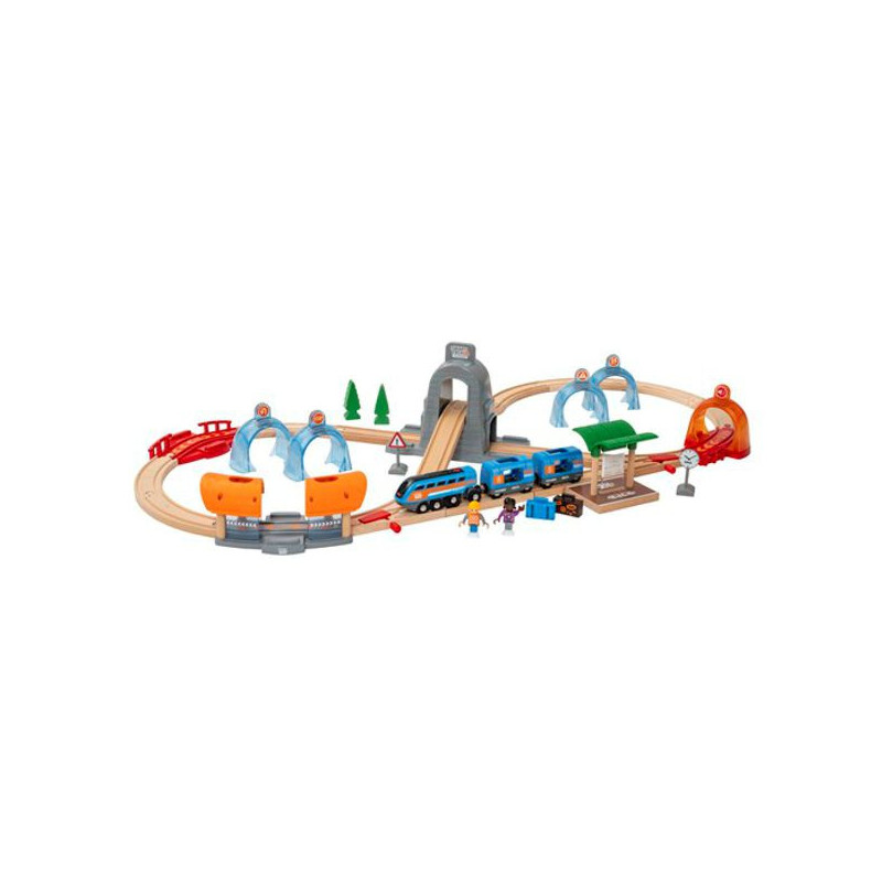 Imagen set ferroviario con túneles de acción s tech brio