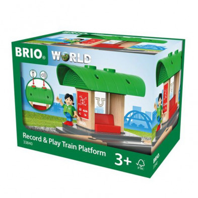 imagen 1 de parada de tren con grabadora sonidos brio (33840)