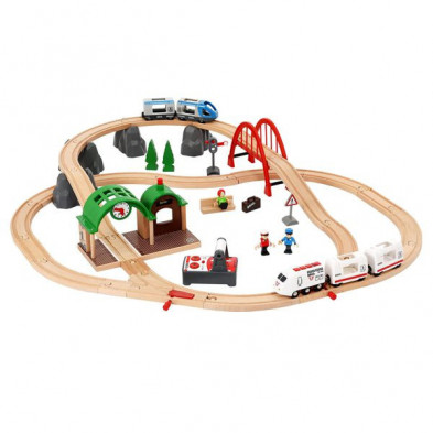 Imagen set de ferrocarril travel set rc brio (33277)