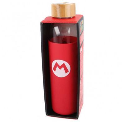 Imagen botella vidrio bambu super mario 585ml