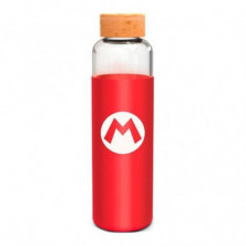 imagen 1 de botella vidrio bambu super mario 585ml