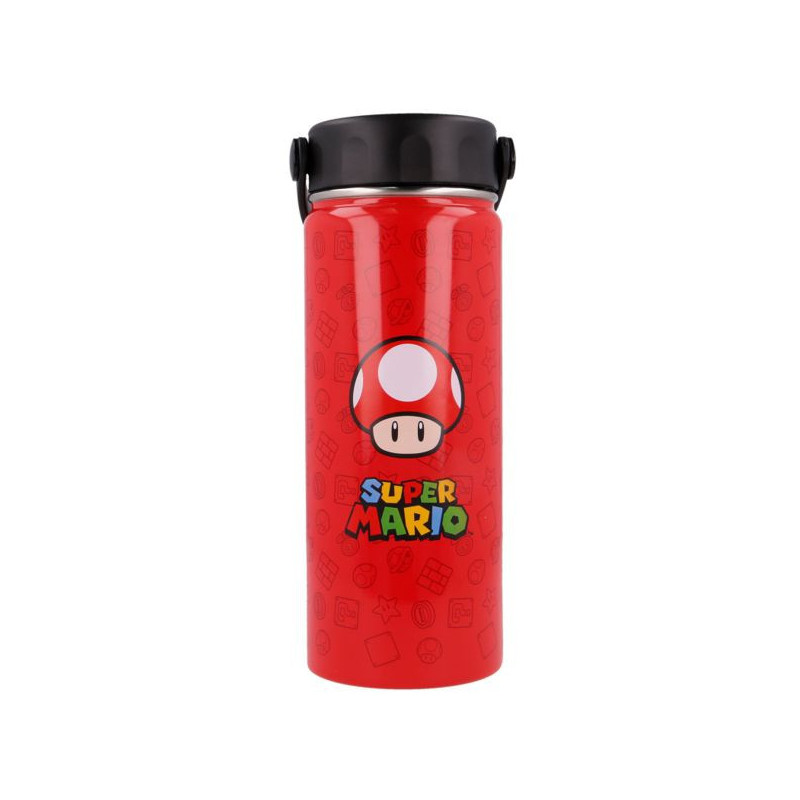 Imagen botella acero inoxidable termo con asa 530ml mario