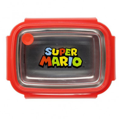 imagen 1 de sandwichera acero inoxidable 1020ml super mario