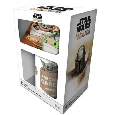 Imagen set regalo mandalorian con taza - posavasos y llav Imagen set regalo mandalorian con taza - posavasos y llav