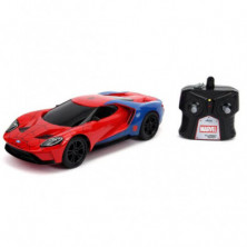 imagen 1 de coche radio control spiderman ford gt 2017 1:16