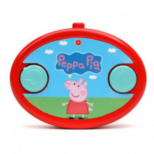 imagen 3 de coche radio control peppa pig 17cm - jada