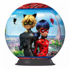 imagen 1 de puzzle 3d miraculous 72 piezas ravensburger