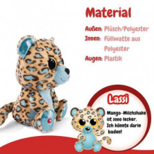 imagen 2 de peluche glubschis leopardo lassi 25cm