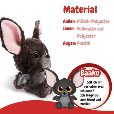 imagen 2 de peluche glubschis murcielago baako 15cm