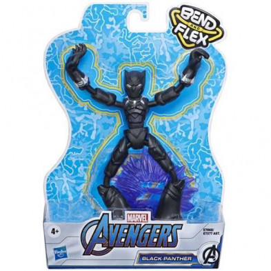 imagen 1 de figura black panther vengadores marvel hasbro