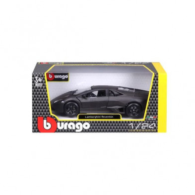 imagen 5 de coche lamborghini reventon 1/24 burago color gris