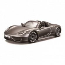 Imagen coche porsche 918 spyder 1/24 burago color gris
