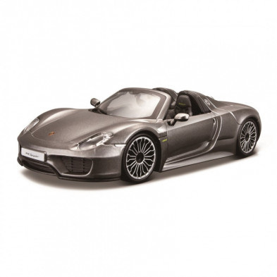 Imagen coche porsche 918 spyder 1/24 burago color gris
