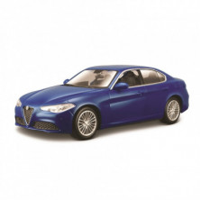 Imagen coche alfa romeo giulia 1/24 burago color azul