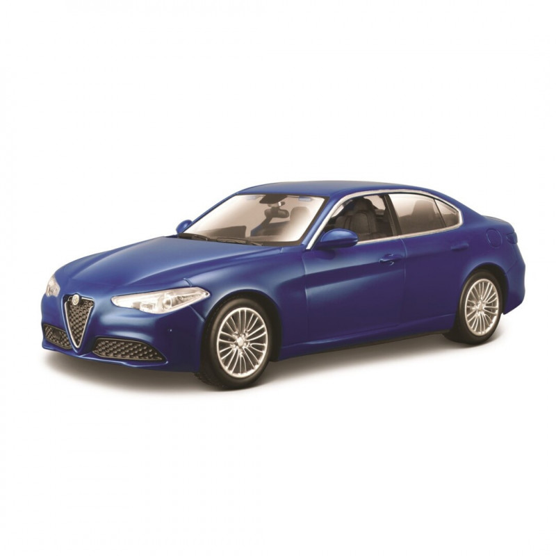 Imagen coche alfa romeo giulia 1/24 burago color azul