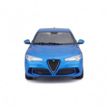 imagen 2 de coche alfa romeo stelvio 1/24 burago color azul