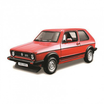 Imagen coche vw golf mk1 gti 1979 1/24 burago color rojo