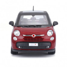 imagen 2 de coche fiat 500 l 1/24 burago color rojo