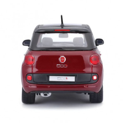 imagen 3 de coche fiat 500 l 1/24 burago color rojo