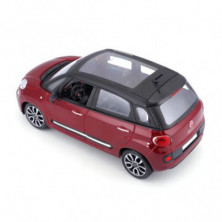 imagen 4 de coche fiat 500 l 1/24 burago color rojo