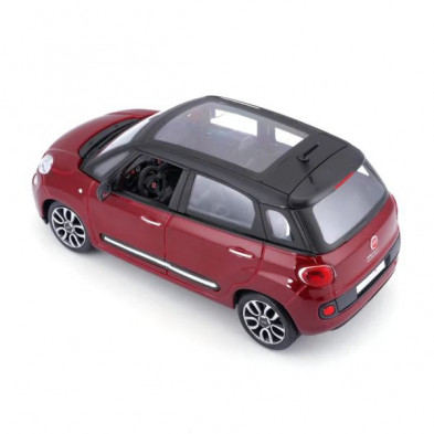 imagen 4 de coche fiat 500 l 1/24 burago color rojo imagen 4 de coche fiat 500 l 1/24 burago color rojo