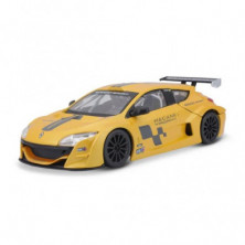 Imagen renault megane trophy 1/24 burago color amarillo
