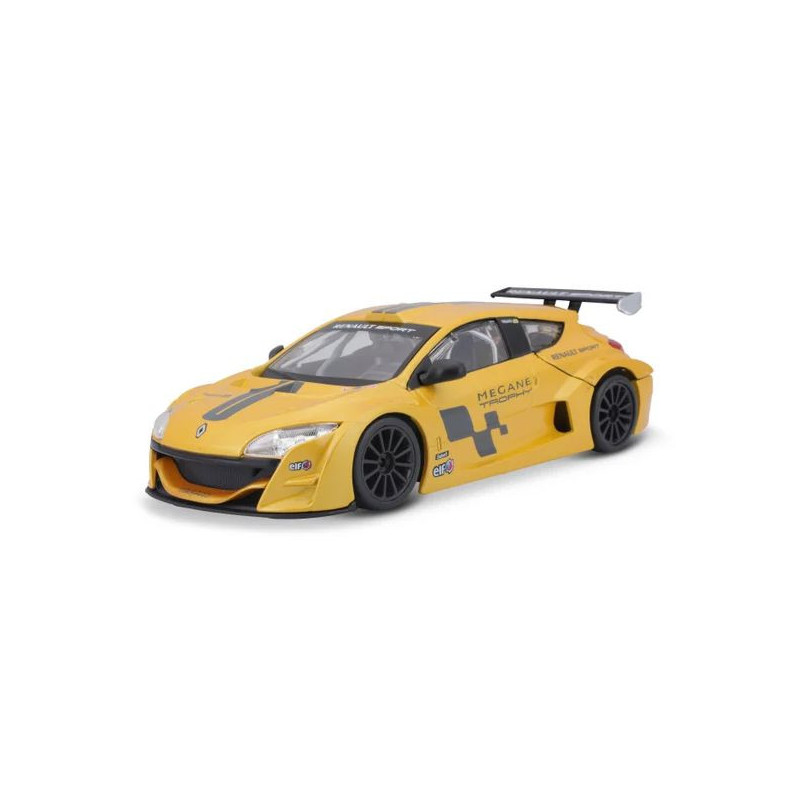Imagen renault megane trophy 1/24 burago color amarillo