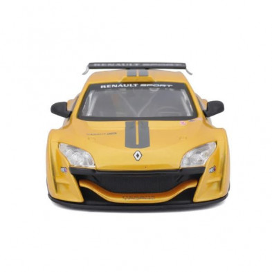 imagen 2 de renault megane trophy 1/24 burago color amarillo