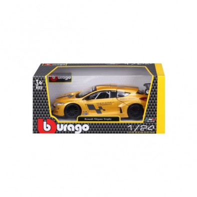 imagen 6 de renault megane trophy 1/24 burago color amarillo