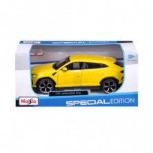 imagen 5 de coche lamborghini urus 1/24 maisto color amarillo