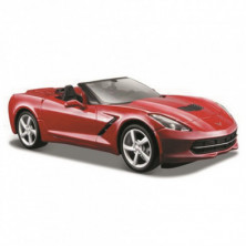 Imagen coche corvette 2014 1/24 maisto color rojo